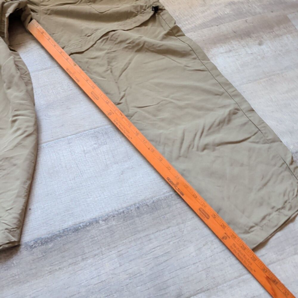 Women’s L.L.Bean Outdoor Hiking Pants Medium Khaki Nylon Cargo Stretch Waist M - Picture 5 of 8